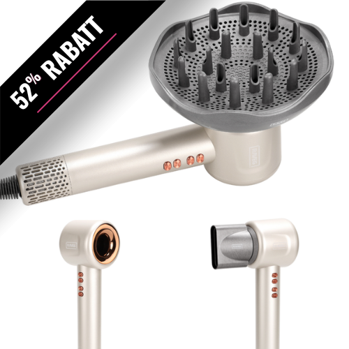 RAVEG Gold – Black Friday Exclusive: Skapa salongsvärda lockar med en gratis XXL-diffusor till din hårfön