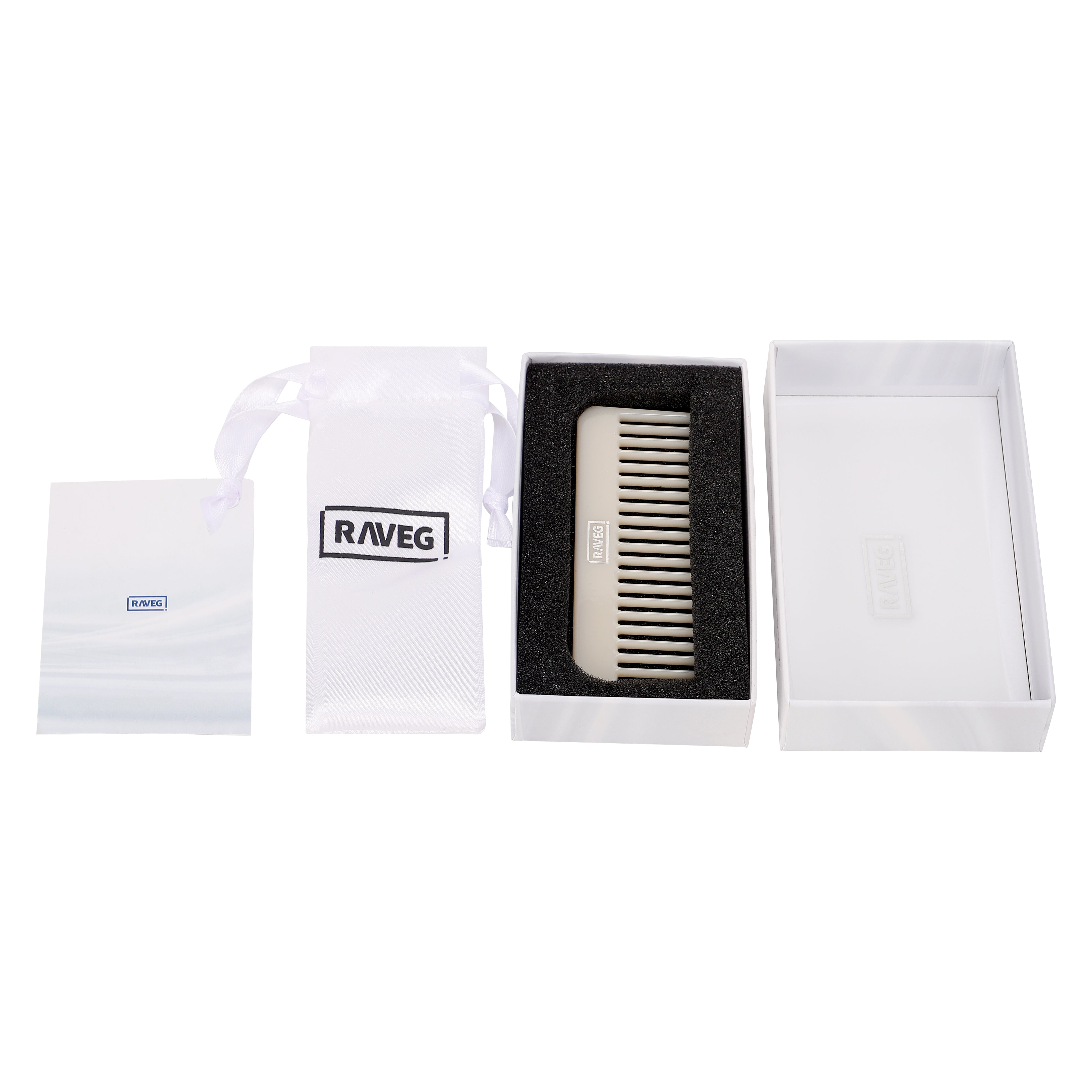 RAVEG comb white (Acetate material)