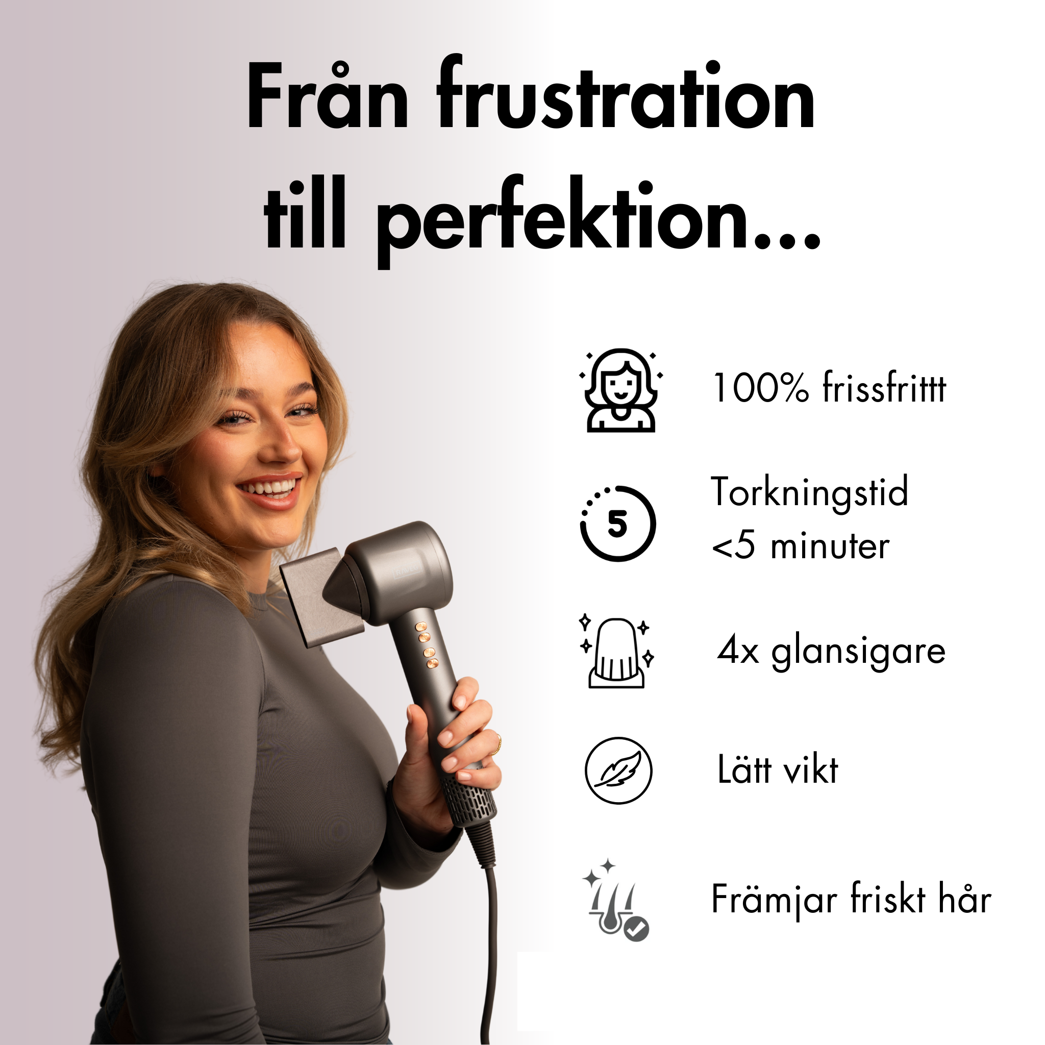 Hårfön RAVEG Hyperpower ® Angor grey - Hårfön (40% Rabatt)