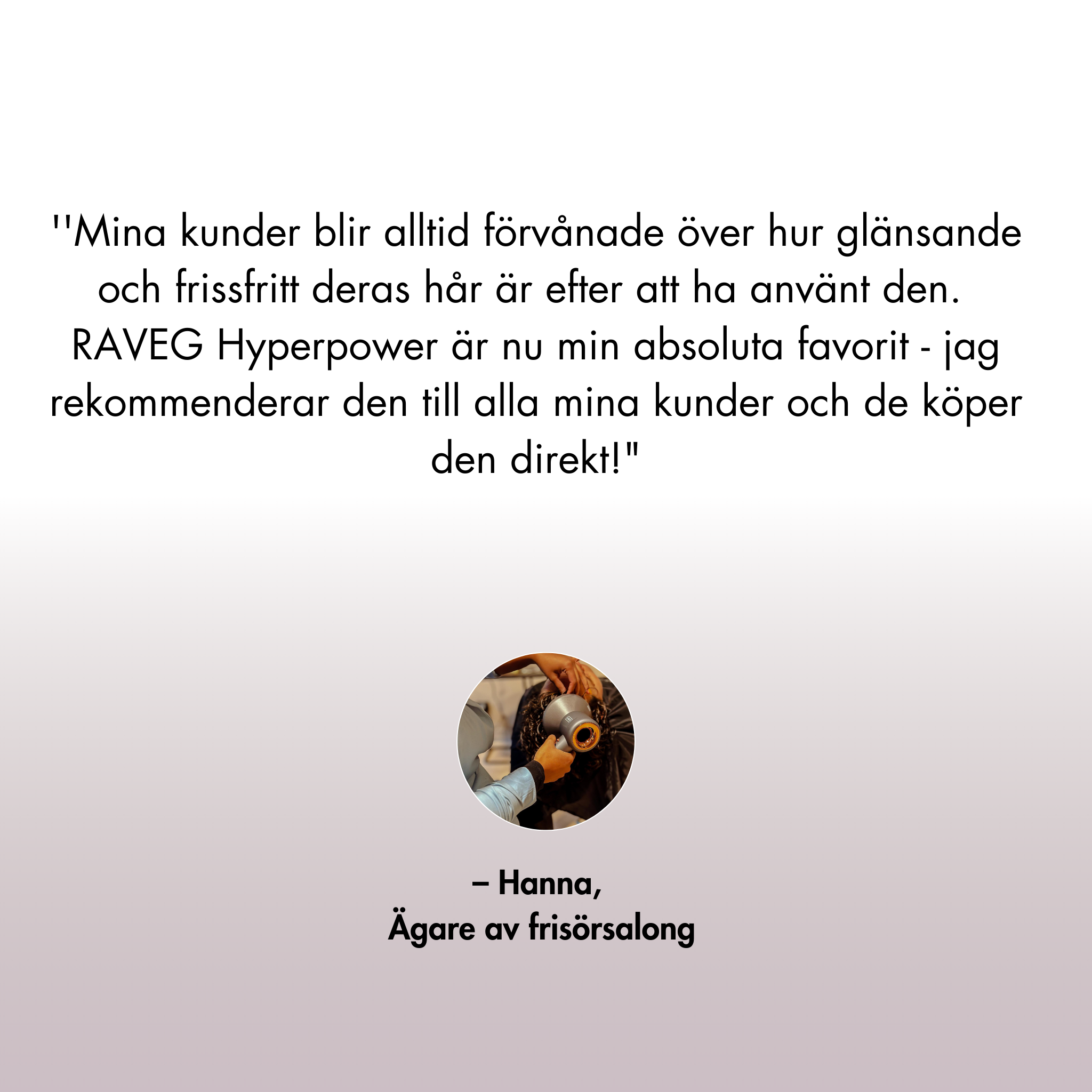 RAVEG Hyperpower ® White - Hårfön