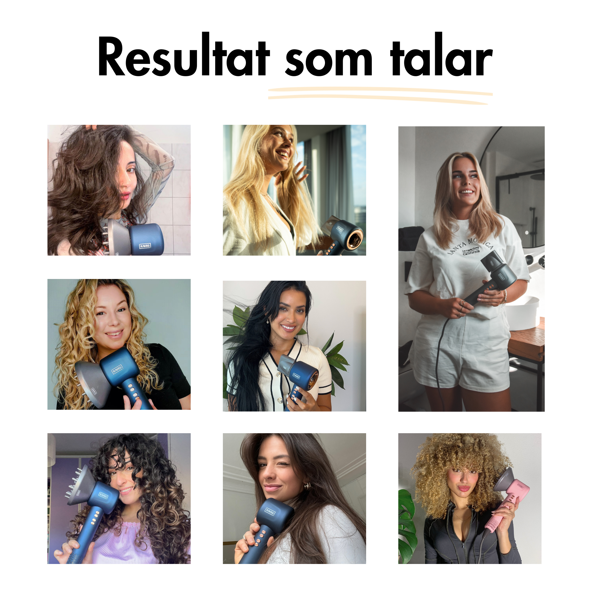 RAVEG Hyperpower ® White - Hårfön